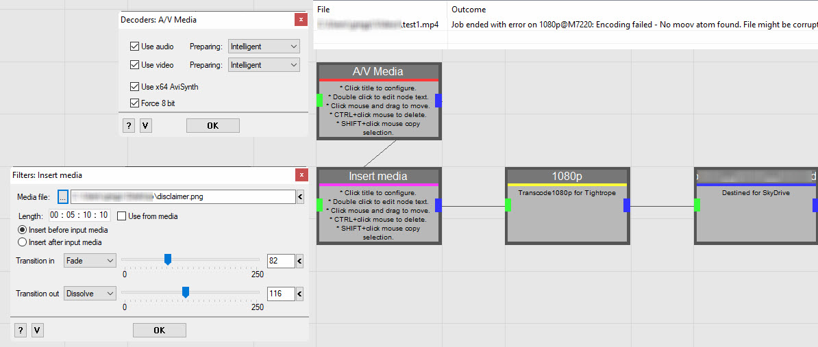 Workflow, Settings, and Monitor Error